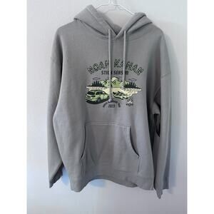 Noah Kahan Stick Season Hoodie 2023 Summer Camp Tour Cities Concert Sz Large